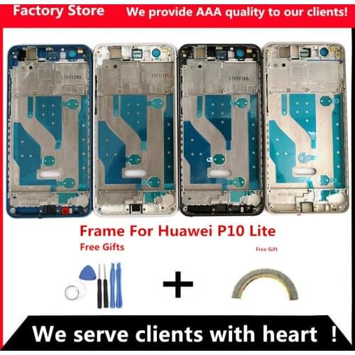 Q&Y QYJOY AAA Quality Middle Frame For Huawei P10 Lite Middle Frame Housing Cover For WAS-LX2J WAS-LX2 WAS-LX1A WAS-L03T