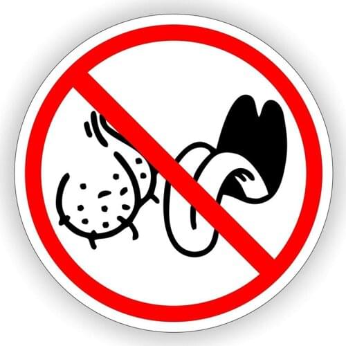 S50361# 10/13/15/17CM Personality PVC Decal No Bag Lickers Hard Hat Helmet Car Sticker on Motorcycle Laptop Decorative