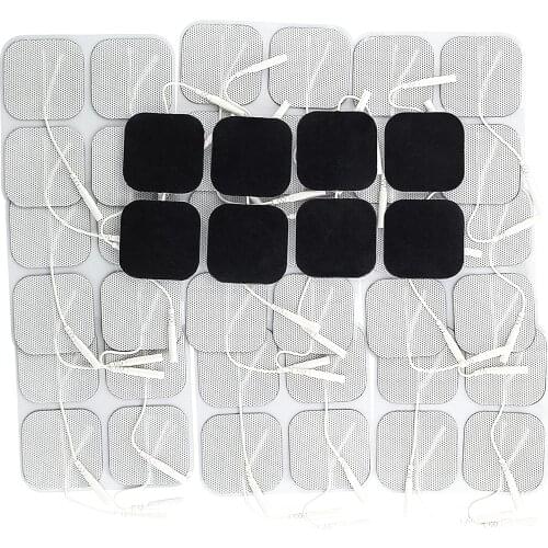 200pcs Replacement Electrodes Pads 5*5CM Square TENS 3rd Gen Latex-Free Replacement Pads with Upgraded Self-Stick Perform