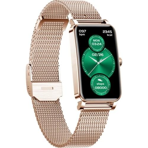 ZX19 Smart Watch Women Girl Fashion Smartwatch Heart Rate Bood Pressure Sports Fitness Wristband Customizable Dial Bracelet