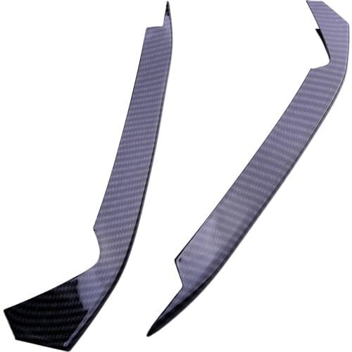 1 Pair Car ABS Black Carbon Fiber Style Front Fog Light Lamp Trim Cover Fit for Honda Accord 10th 2018 2019 2020