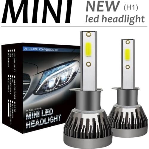 2pcs/lot Car Headlight Bulbs H1 120W 12000LM 6000K LED Car Headlight Kit Automobile Fog Lamp Hi or Lo Light Bulbs Car Headlight