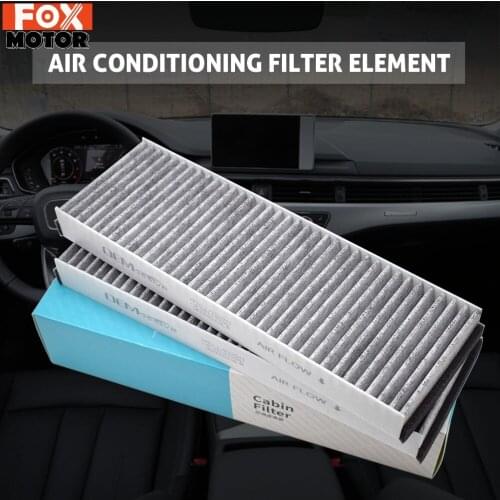 4F0898438C 4F0819439C 4F0819439B Car Accessories Activated Carbon For Audi A6 R8 2Pc Pollen Cabin Air Filter