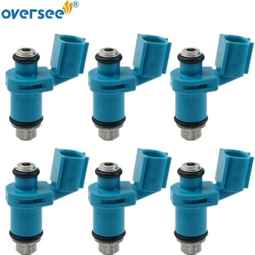 6pcs Fuel Injector For Yamaha 40-50-60 HP 4 Stroke 50-60 HP 2 Stroke 6C5-13761-00