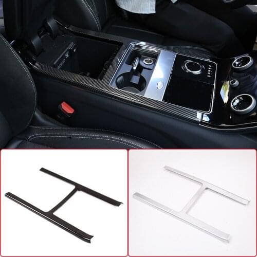 ABS Car Styling Interior Modified Center Console Gear Shift Frame Decoration Cover Trim For Land Rover Range Rover Velar 2017-20