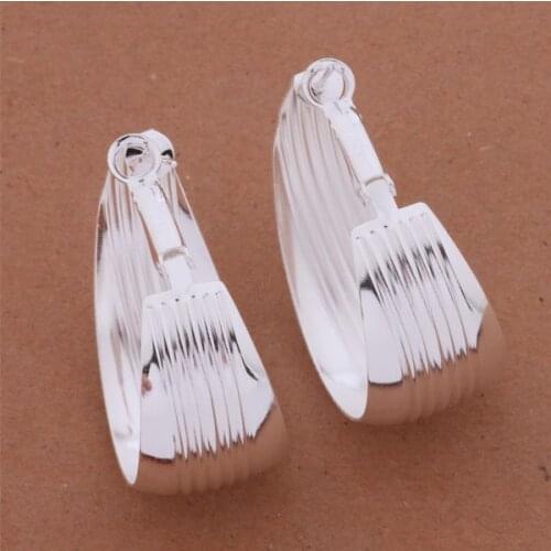 AE568 Wholesale Free Shipping Earrings For Woman Silver Plated Fashion Jewelry Multi-line Earring /bebajvia Awmajnta