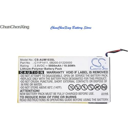Cameron Sino 5000mAh Battery C11P1411 for Asus K01E, ME0310K 1B, ME0310K 6A, ME103K 1A, MeMO Pad 10 ME103K