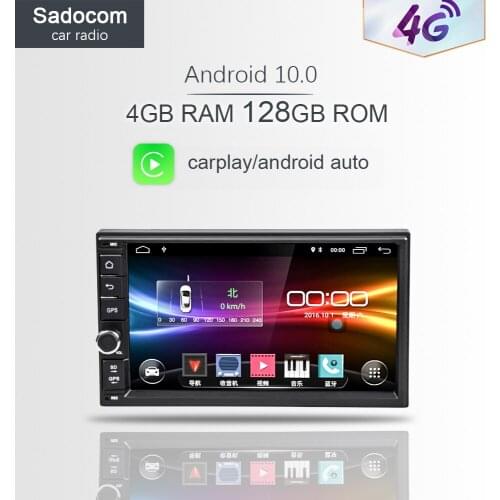 Carplay DSP 4G LTE module Android 10.0 4G RAM 64GB ROM Support 4G LTE SIM Network Car GPS 2 din Universal car Radio dvd player