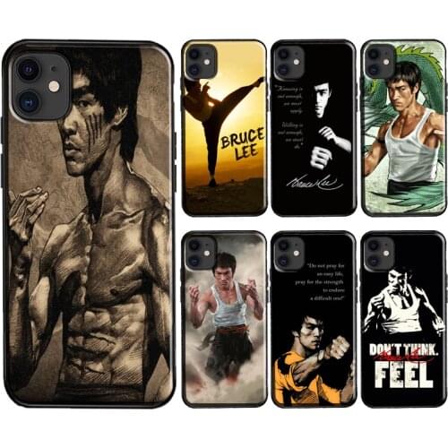 Bruce Lee Film Kung Fu Star Case For iPhone 12 mini 11 Pro Max XR X XS Max 6S 7 8 Plus SE 2020 TPU Cover Shell