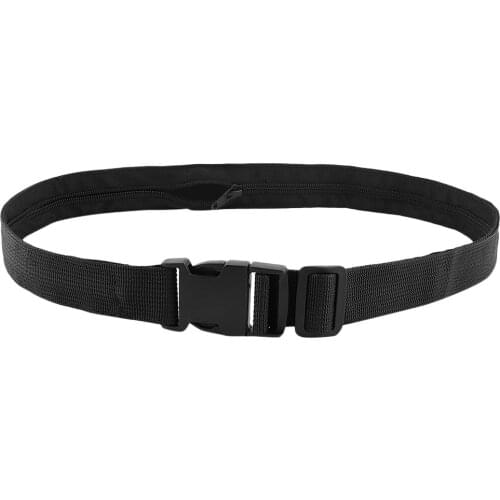 Travel Security Money Belt Hidden Money Pocket Cashsafe Anti-theft Wallet Belt Adjustable Canvas Belts For Women And Men