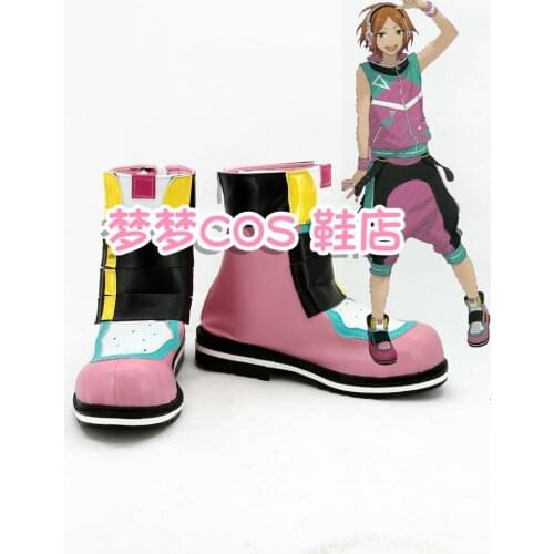 Ensemble Stars 2Wink Cosplay Shoes Boots Red Color For Halloween Festival Custom-Made