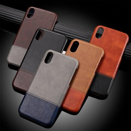 KISSCASE Business Leather Case For iPhone X 10 XS Max Soft Phone Back Cover Vintage Leather Case For iPhone 6 6s 7 8 Plus Fundas