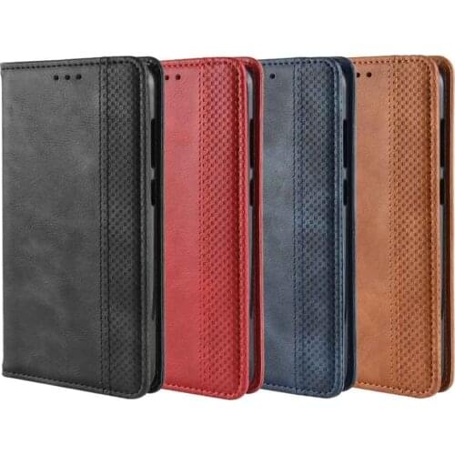 Leather phone case for Huawei Y7 2019 / Y7 prime 2019 / Y7 pro 2019 / enjoy 9 Cover Flip card wallet with stand Retro Coque