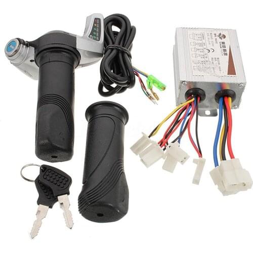 24V 500W Motor Brushed Controller Throttle Twist Grip For Electric Bicycle Bike Throttle Grips