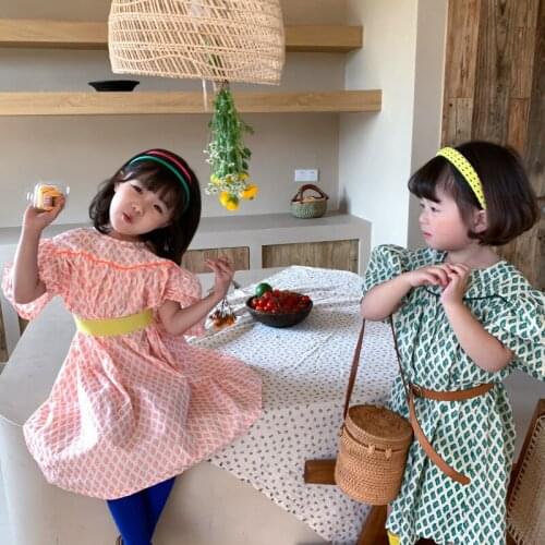 Girl Clothing Kids Clothes Dresses for Girls Puff Sleeve Flower Girl Dresses Childrens Costumes Age 1 2 3 4 5 6 7 8 9 10 Years