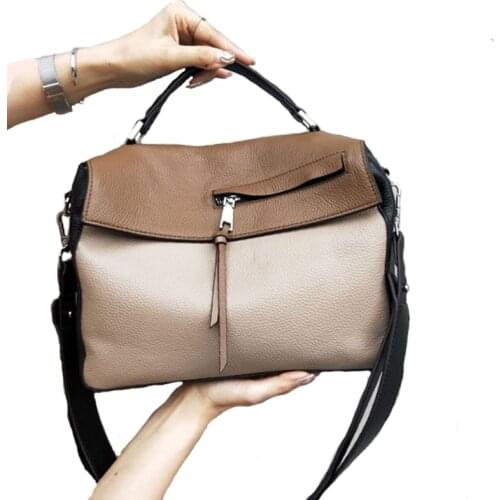 Luxury Designer Genuine Leather Womens Bag 2021 Brand Leather Shoulder Bag Purses And Handbags Capacity Casual Women Crossbody