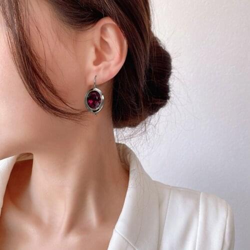 2021 New Long 585 Rose Gold Color Water Drop Zircon Earrings Korean For Women Fashion Jewelry