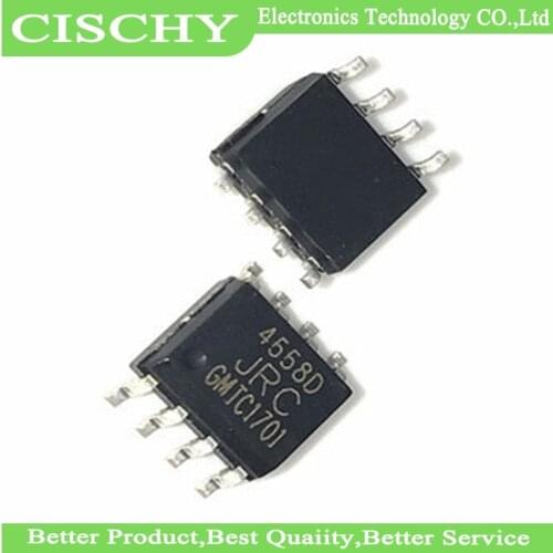 1-10-20-50-100)pcs/lot JRC4558D SOP-8 NJM4558D SOP 4558 SMD 4558D JRC44558 In Stock