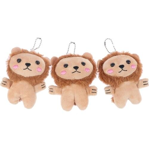 1PCS New Little Lion Stuffed Toys Doll Keychain Bag Pendant Clothing Backpack Accessories