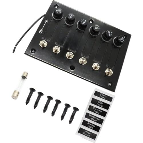 1 Piece 5A Fuse Fuseholder With 5A Fuses Classic Toggle Switch For Boats