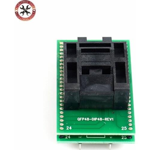 100% New High Quality QFP48 to DIP48 IC Test Socket 0.5mm Pitch /LQFP48 tO DIP48 Programming Adapter / TQFP48 to DIP48 Adapter
