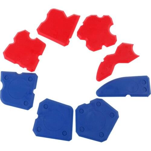 4pcs/Set Glass Glue Shovel Silicone Gel Squeegees Sealant Angle Corner Spreader Spatula Rubber Scraper Cement Residual Glue