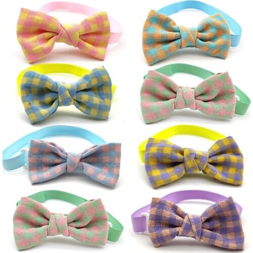 50/100 Pcs Pet Dog Grooming Product Rabbion Dog Bow Tie Collar For Dogs Accessories Pet Puppy Cat Bowtie Dog Supplies