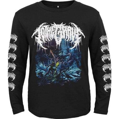 7 Designs Australia Rock Band To The Grave Men Women Full Long Sleeves Shirt Heavy Death Metal Black Demon Skull Tee Fitness