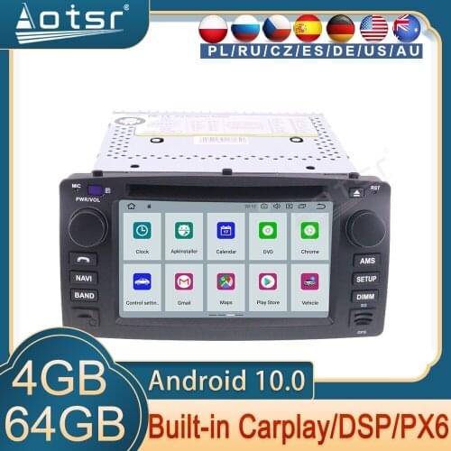 Car Audio For Toyota Corolla EX 2001 2002 - 2006 Android Radio PX6 GPS Navigation Multimedia DVD Player Head Unit Carplay Stereo
