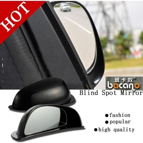 BACANO 2017 2pcs/lot New Car Styling Auto Motorcycle Blind Spot Rear View Mirror 360 Degree Adjustable Car Mirror Accessories