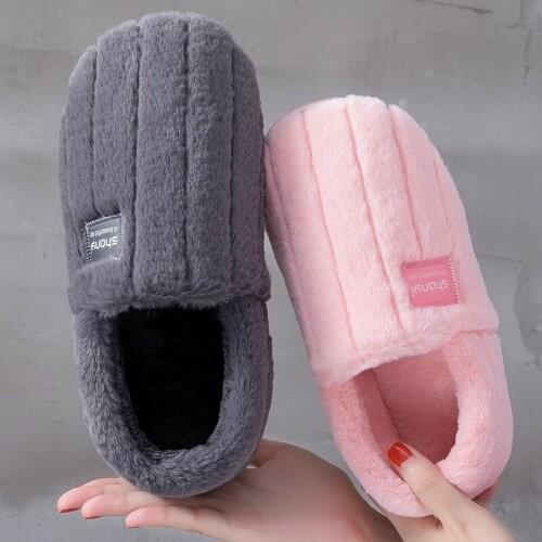 Cotton Slippers Womens Home Indoor Lovers Cute Slippers Womens Winter Warm Woolen Slipper Men Mens House Shoes Mens Shoes