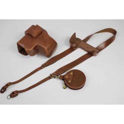 PU Leather Case Protective Cover For Fujifilm FUJI X-S10 XS10 Camera Bag Shoulder Strap Battery Opening 15-45mm Lens