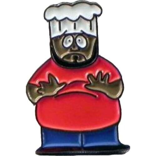 Chef Metal Cartoon Pin Suit Lapel Pins Iron and Attach A Butterfly Button On The Backing Suitable for Promotions free shipping