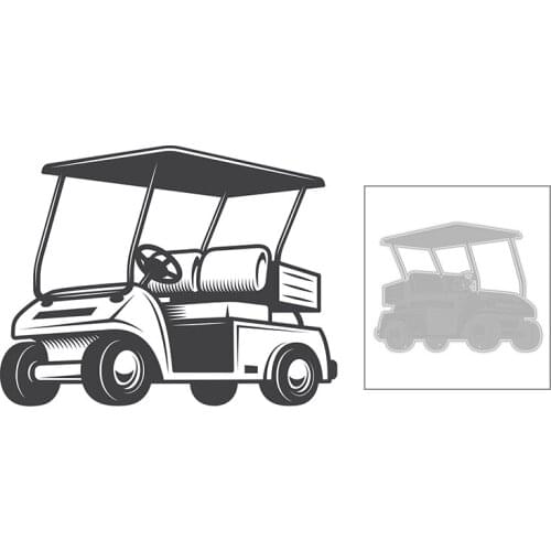 2020 New Hot DIY Golf Club Bus Car Shape Stencils Embossing Metal Cutting Dies and For Die Scrapbooking Foil Cut Craft No Stamps