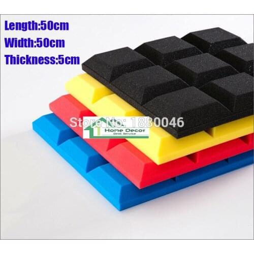 New style Grid acoustic foam Soundproof foam acoustic panel studio foam Fast EMS Free shipping 16pcs size 50*50*5cm