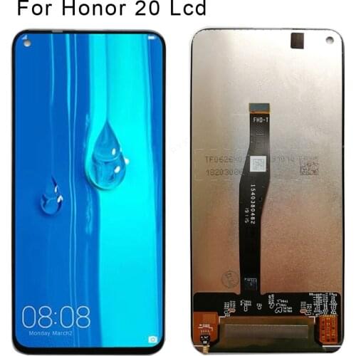 Original LCD for Huawei Honor 20 Pro LCD Display Screen Touch Digitizer LCD Display For Huawei Honor 20 Nova 5T LCD YAL-L21