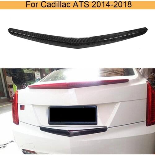 Carbon Fiber Rear Bumper Trim Spoiler Wing For Cadillac ATS 2014 - 2018 Rear Bumper Trim Decoration Spoiler Wing