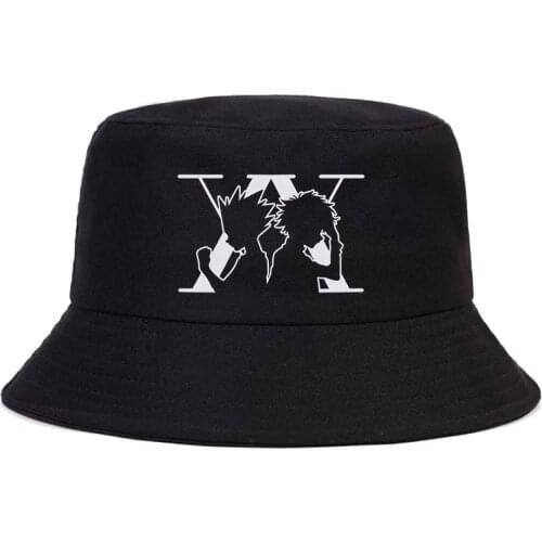Hunter X Hunter Printed Summer Hat Women Men Panama Bucket Cap The Design Flat Visor hat Harajuku 90s Anime Fisherman hat