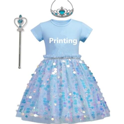 Princess Dress for Girls Fantasy Party Dresses Children Clothing Infant Girl Cosplay Costume Kids Clothes Magic Stick