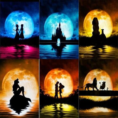 Full Diamond 30X40cm Do It yourself Round Diamond Cross Stitch Bedroom Handmade Point Diamond 5d Decoration Painting Home Decor