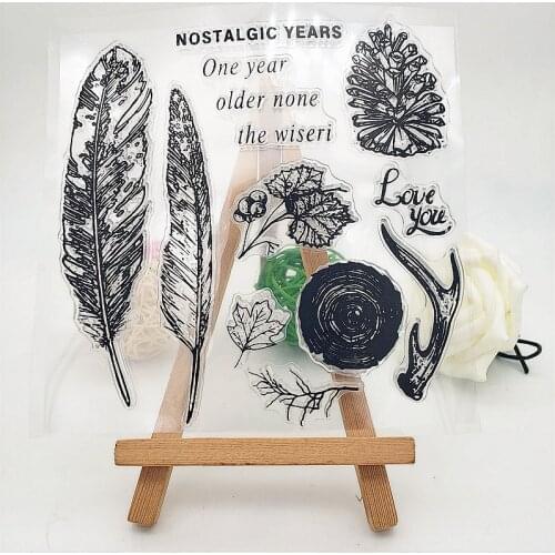 14x14cm Annual Ring Clear Stamps Transparent Seal Silicone Seal TPR Christmas Wedding Roller Stamps DIY Scrapbook Album Card