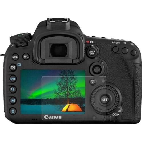 PULUZ Camera 2.5D Curved Edge 9H Surface Hardness Tempered Glass Screen Protector for Canon 7D Mark II / 7D2