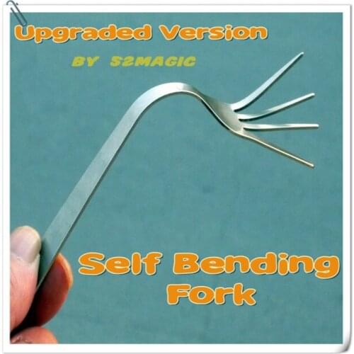 Self Bending Fork 2.0 (Upgraded Version) Mentalism Magic Tricks Gimmick Close-Up Street Stage Magic Props Comedy Accessories