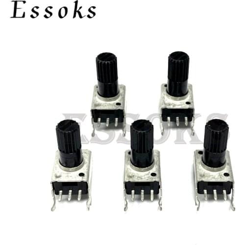 10pcs WH09 RV09 Vertical 12.5mm Shaft 1k 2k 5k 10k 20k 50k 100k Ohm 0932 Adjustable Resistor 9 Type 3pin Seal Potentiometer