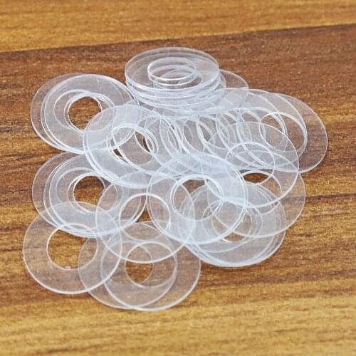High temperature resistant PVC transparent screw gasket insulating ultra thin plastic round flat m2m3m4-m1