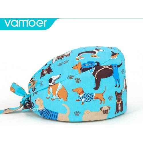 Womens Hats Pharmacy Nursing Cap Laboratory Pet Shop Doctor Hat Surgicals Hat Unisex Floral print Operating Room Sanitary hat