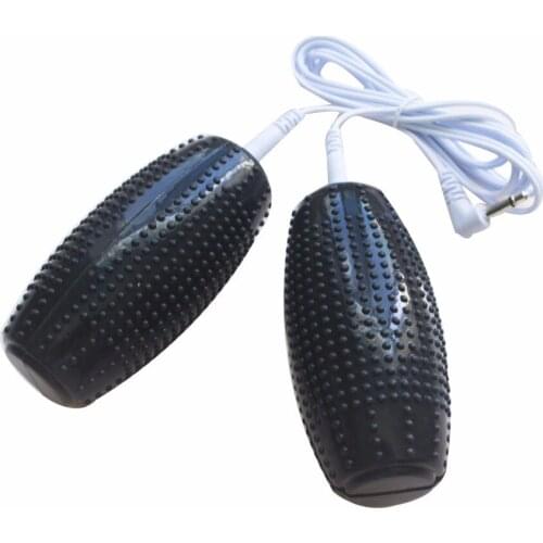 1pair Hand Massage Ball Electrode Physiotherapy Machine With Cable For TENS/EMS Muscle Stimulator Machine Pain-Relieve BodyRelax