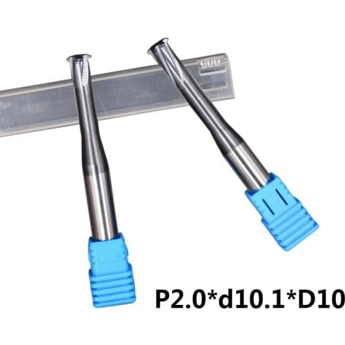 1PC P2.0*d10.1*D10 carbide alloy Single tooth thread milling cutter cnc threading end mills thread cutting tools