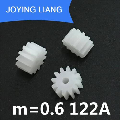 122A 0.6M GEAR 12 Teeth Modulus 0.6 2MM Tight Plastic Pinion Motor Fitting DIY Toy Accessories 5000PCS/LOT