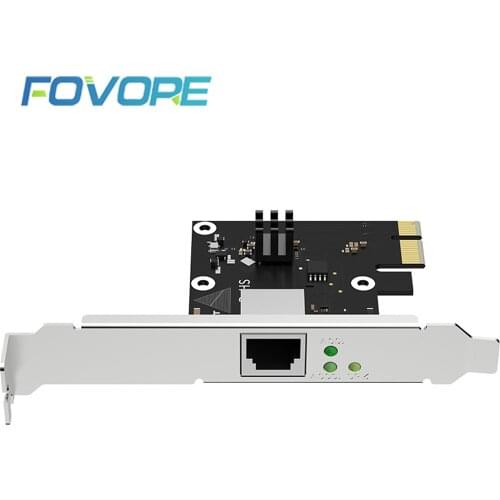 2.5G PCI-E Network Adapter LAN Card PCIE Card 2500Mbps Gigabit Network Card For RTL8125 RJ45 Wired Network Card 10/100/1000Mbps